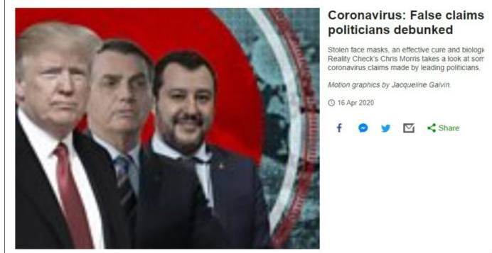 Bbc Matteo Salvini tra i politici al mondo che hanno diffuso fake news