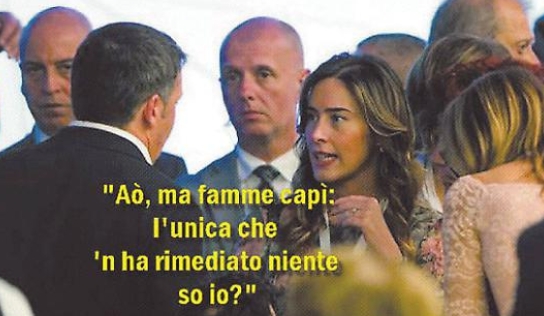 Maria Elena Boschi intercettata con Renzi