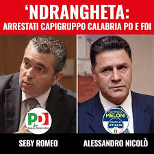 calabria arrestati PD e Fratelli di italia